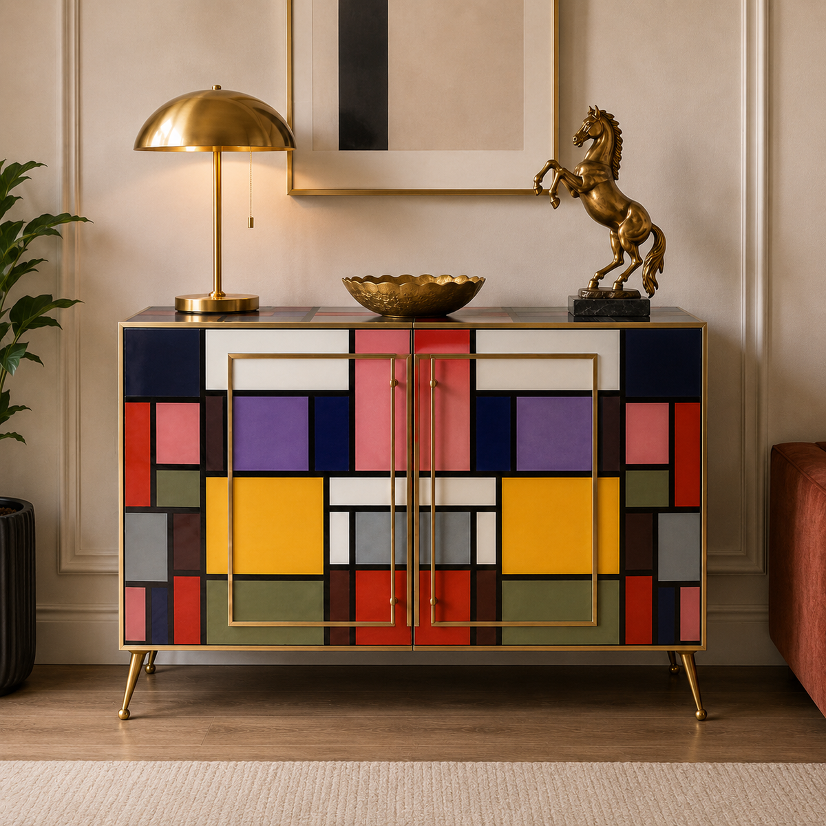 Statement Cabinet Multi Mondriaan