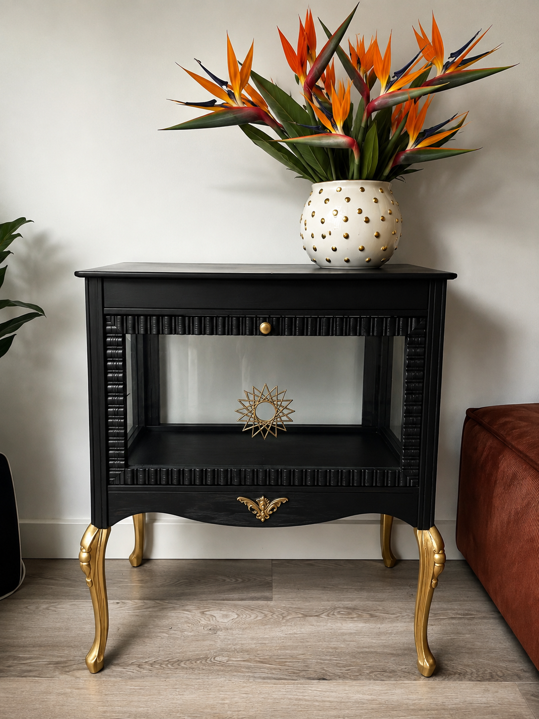 Glass Cabinet Black